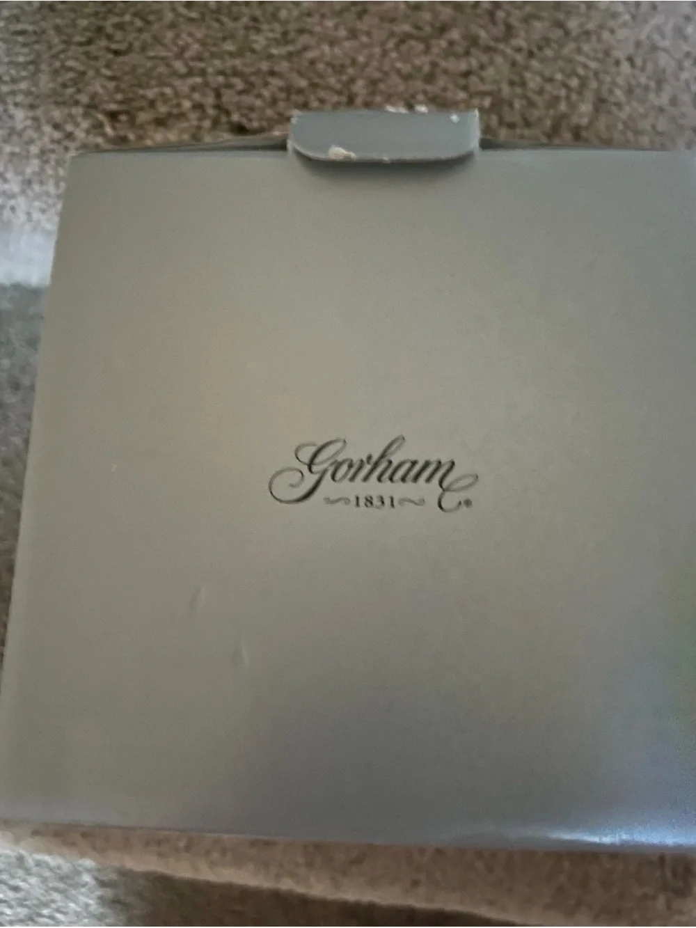 NWT VTG Gorham Lady Anne Crystal Hurricane Candle Holder/Vase w/ Box